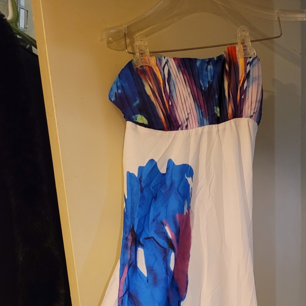 Long strapless dress